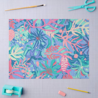 De Seda Papel tissue com gráfico estiloso