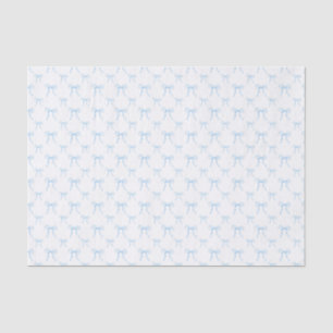 De Seda Papel Tissue Coquete com Laço Azul Grandmillennial