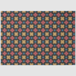De Seda Papel Tissue Geométrico Vermelho Amarelo Clássico