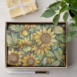 De Seda Papel Tissue Girassol Rústico – 4,5kg, 43x58cm