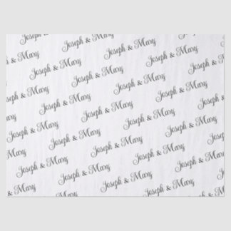 De Seda Papel Tissue Personalizado Branco para Casamento