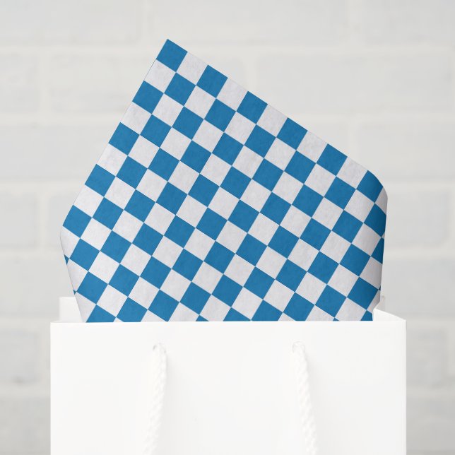 De Seda Papel Tissue Xadrez (Sacola de presentes)