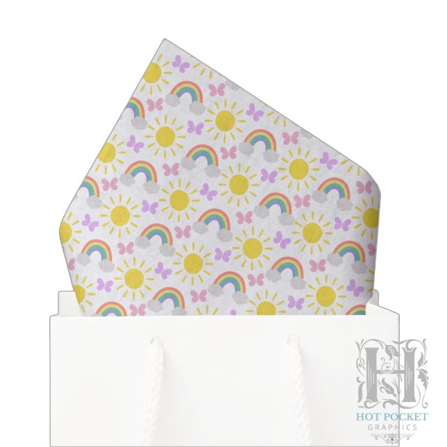 De Seda Papel Tissues Little Sunshine & Rainbows (Criador carregado)