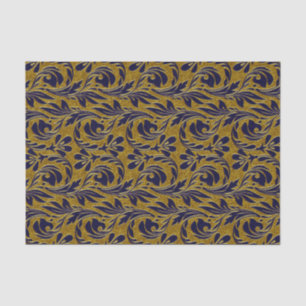 De Seda PAPEL Waves-Marinho-Dourado-TISSUE