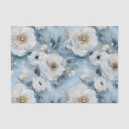 De Seda Pastel Peonies Decoupage Papel Tecido