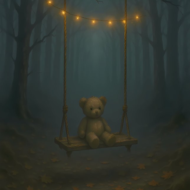 De Seda Perdido na Névoa – Papel para Decoupage com Urso d (Criador carregado)