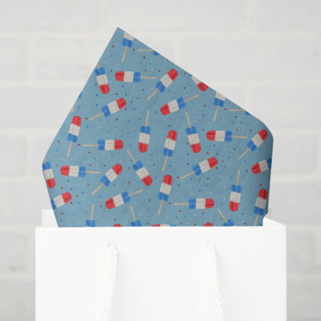 De Seda Picolés Patrióticos Papel Tecido (Sacola de presentes)
