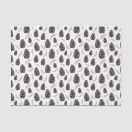 De Seda Pine Cones e Papel Tecidual do Agulha