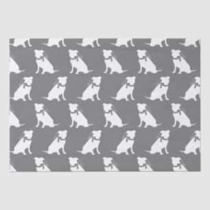 De Seda Pit Bull Dog Puppy Pitbull Papel para tecidos