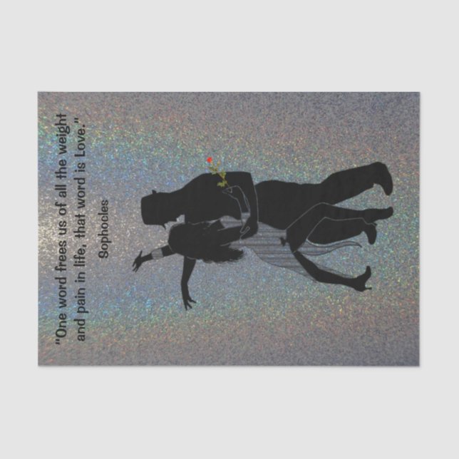 De Seda Poder do Papel Tecido do Amor (Frente )