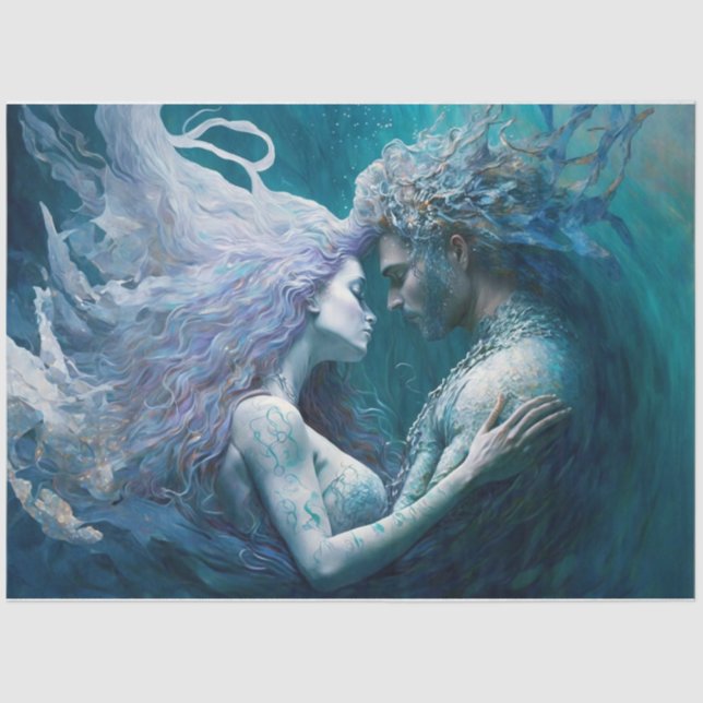 De Seda Quando o Amor Chama Papel Tecidual (Frente )