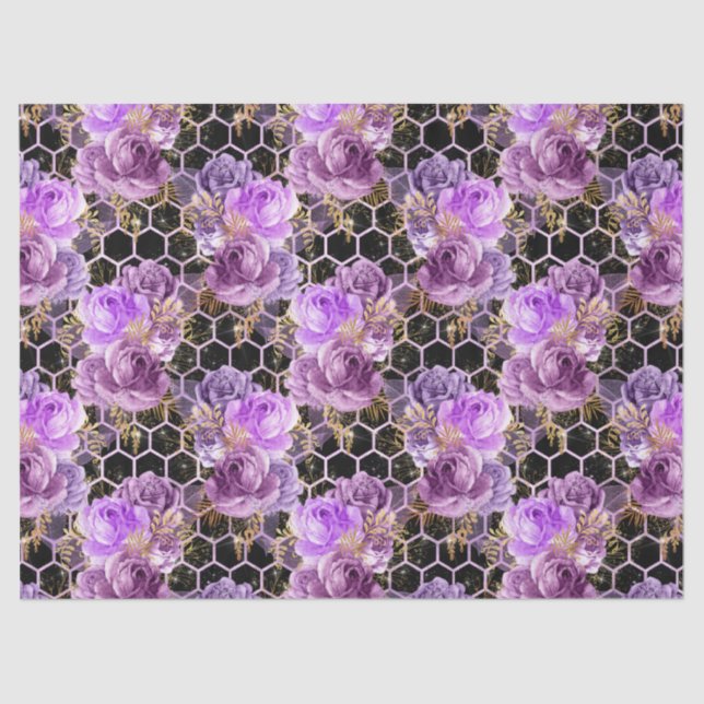 De Seda Queen Bee Series Design 16 Papel Tecido (Frente )
