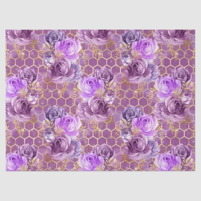 De Seda Queen Bee Series - Design 6 Papel Tecido (Frente )