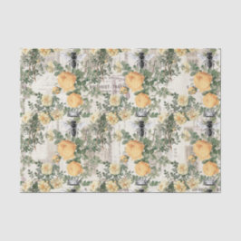 De Seda Rosas Amarelas Da Rainha Regal Em Papel Fênico 