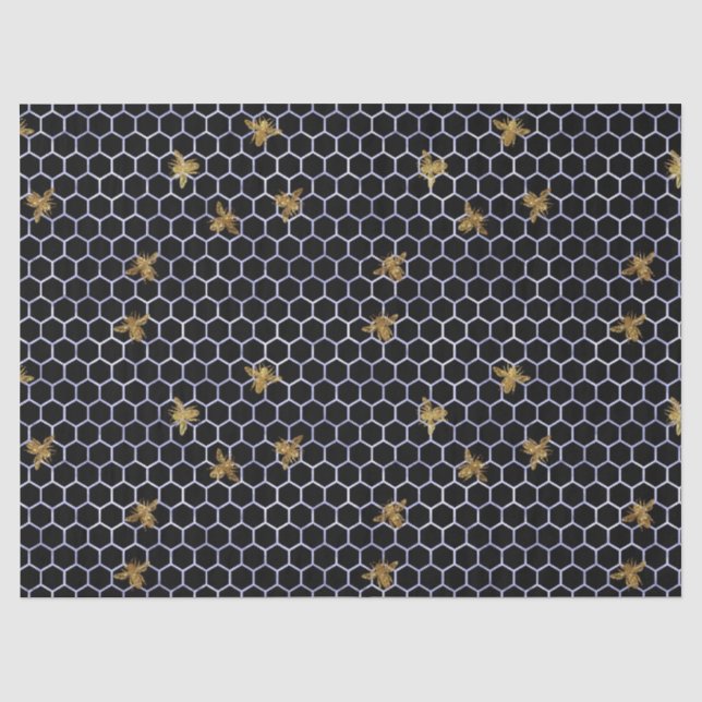De Seda Série Serenity Bee Design 17 Papel Tecido (Frente )