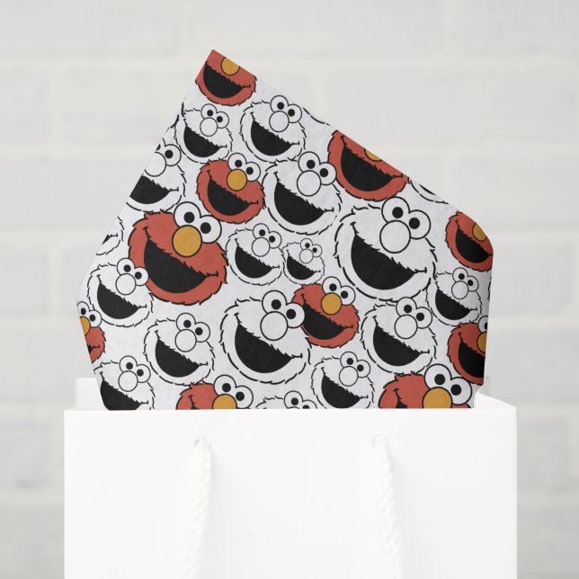 De Seda Sesame Street | Papel Tissue Elmo (Sacola de presentes)