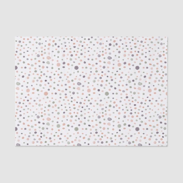 De Seda Shea Confetti Watercolor Dots - Papel Tecido (Frente )