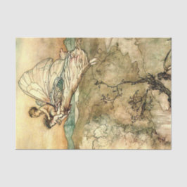 De Seda Storybook Fantasy Vintage Decoupage Papel Tecido