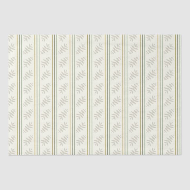 De Seda Stripes deixa papel verde (Frente )
