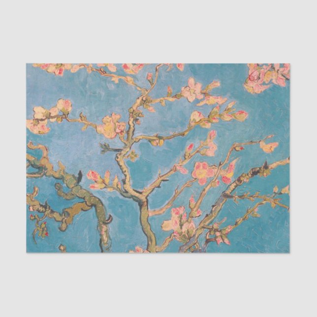 DE SEDA TISSUE PAPEL VAN GOGH ALMOND BLOSSOM (Frente )