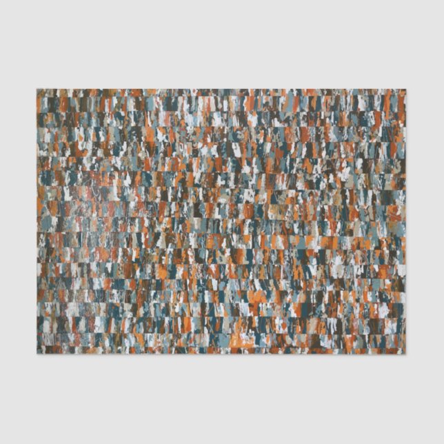 De Seda Todas as cores do papel tecido arco-íris (Frente )