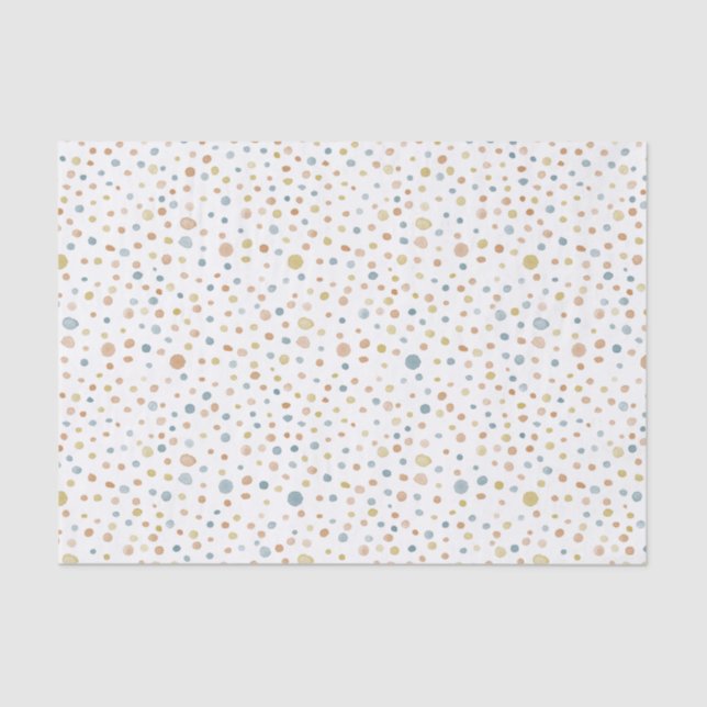 De Seda Trey Confetti Watercolor Dots - Papel Tecido (Frente )