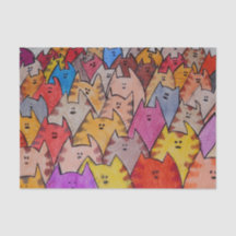 TSP - 0092 - Gatos - Papel Tecido