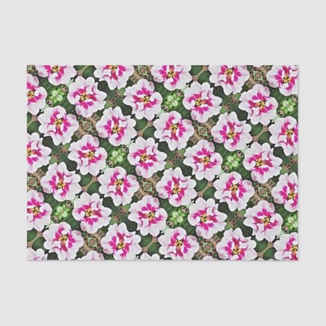 De Seda Tulipa Cor-de-Rosa do Papel Tecidual (Frente )