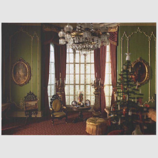 De Seda Um Natal Vitoriano - Papel Tecidual (Frente )