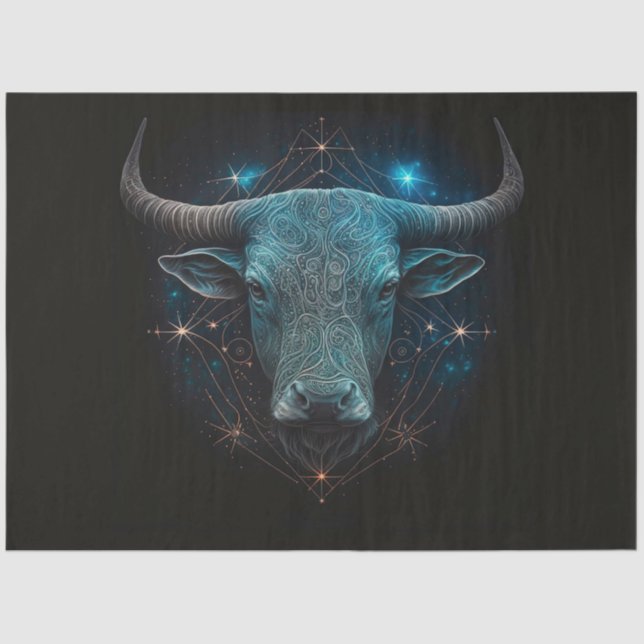 De Seda Um papel tecidular Design da série Zodiac 5 (Frente )
