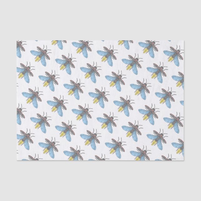 De Seda Vaga-lume (branco) - Papel Tissue (Frente )