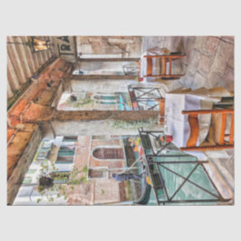 De Seda Veneza, Itália, Papel Tecidual