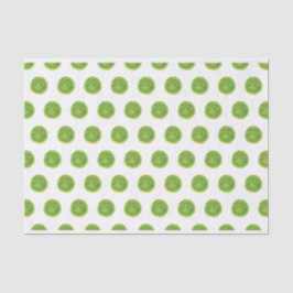 De Seda Verde limão - Bolinhas d'água - Papel Tecido