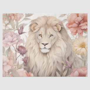 De Seda Vintage Decoupage - Papel Tecidual Lion Floral