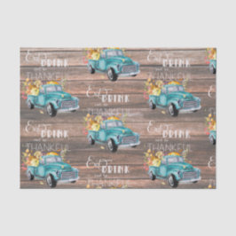 De Seda Vintage Harvest Truck | Papel Tecido do outono