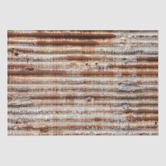 De Seda Vintage - Papel Tecido Metálico Rusty (Frente )