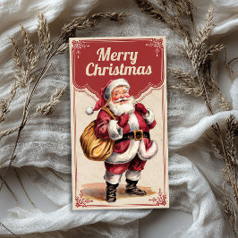 De Seda Vintage Santa Claus descobre papel