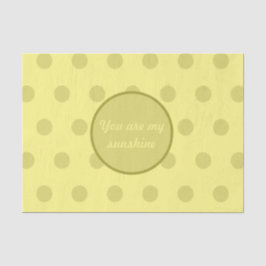 De Seda Você É O Meu Papel Tecidular (Amarelo-Manteiga)