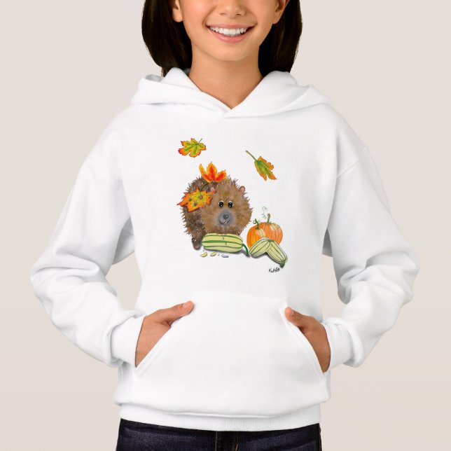 DE Shirt Hoodie Herbst Igel (Frente)