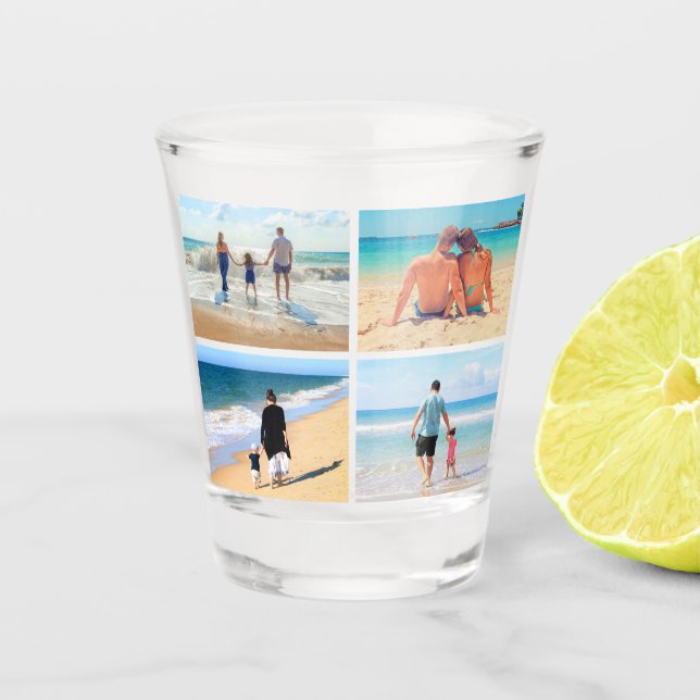 De Shot Copo para Foto Colagem Personalizado (Frente)