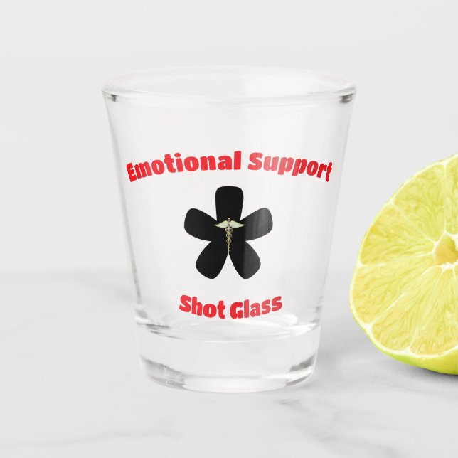 De Shot Copo para Suporte Emocional (Frente)