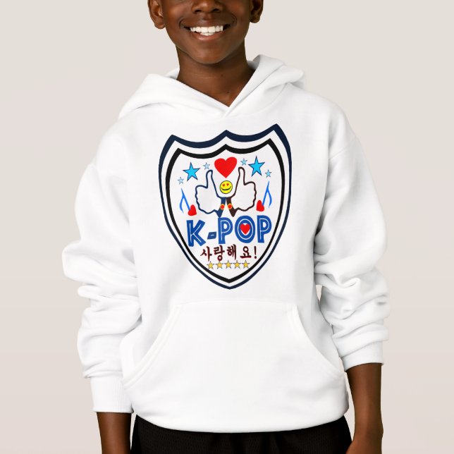 ╝ de Sweatshirt♥♫ encapuçado do ╚ do" o na moda (Frente)