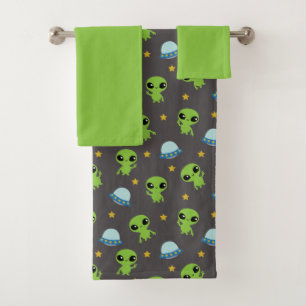De Toalhas Aliens Bandeja Conjunto