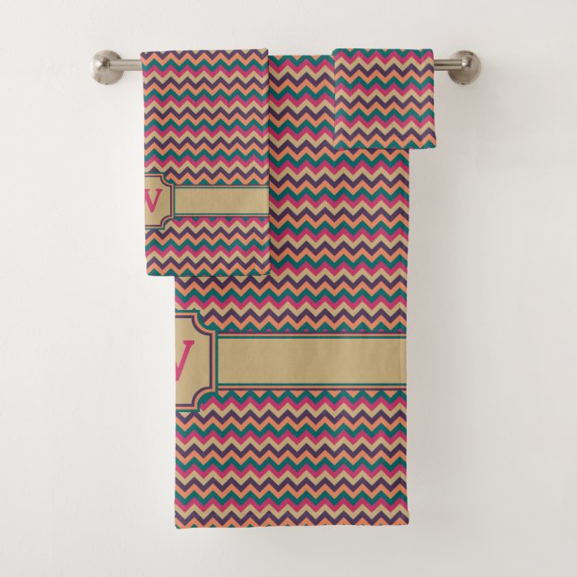 De Toalhas Conjunto Tropical Zigzag Towel (Insitu)