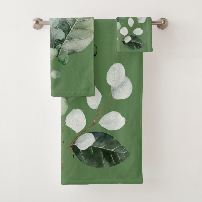 DE TOALHAS NATUREZA GIFT VERDE 2 TOWEL BOTÂNICO CONJUNTO (Insitu)