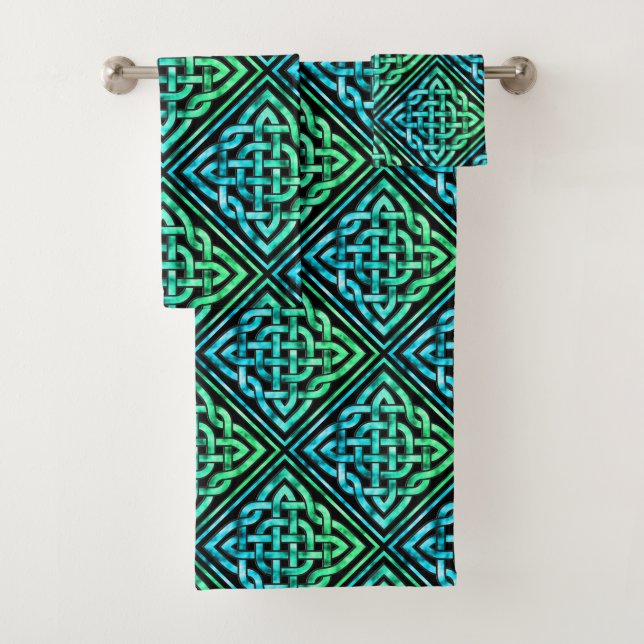 De Toalhas Nó Celta - Conjunto Azul Diamante (Insitu)