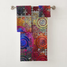 Placas Hoteleiras Circulares Coloridas Conjunto Ba