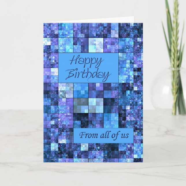 De todos nós, um cartão de aniversário (Frente)