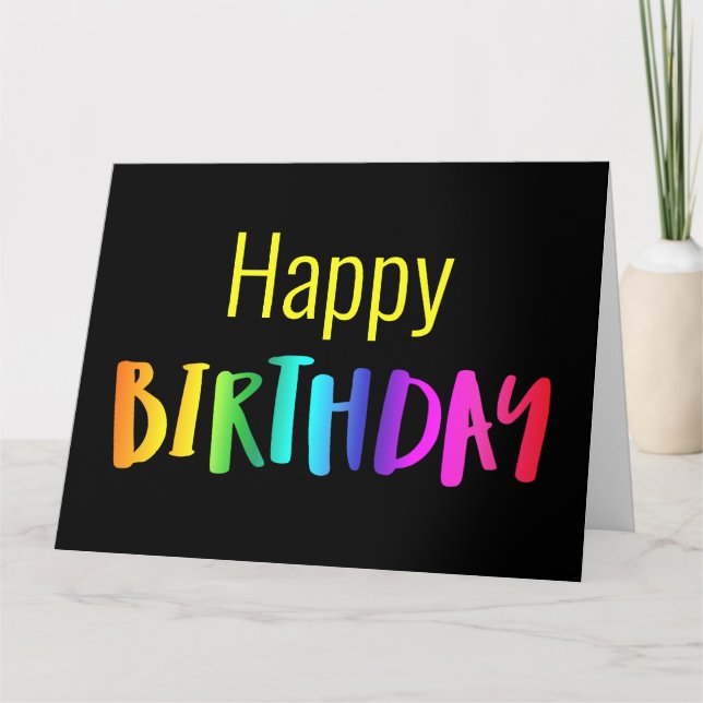 De Todos Nós Um Cartão De Aniversário Unisex Color (Frente)