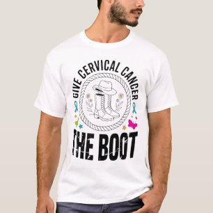 Dê Um Chute No Câncer De Colo Camiseta Conscientiz